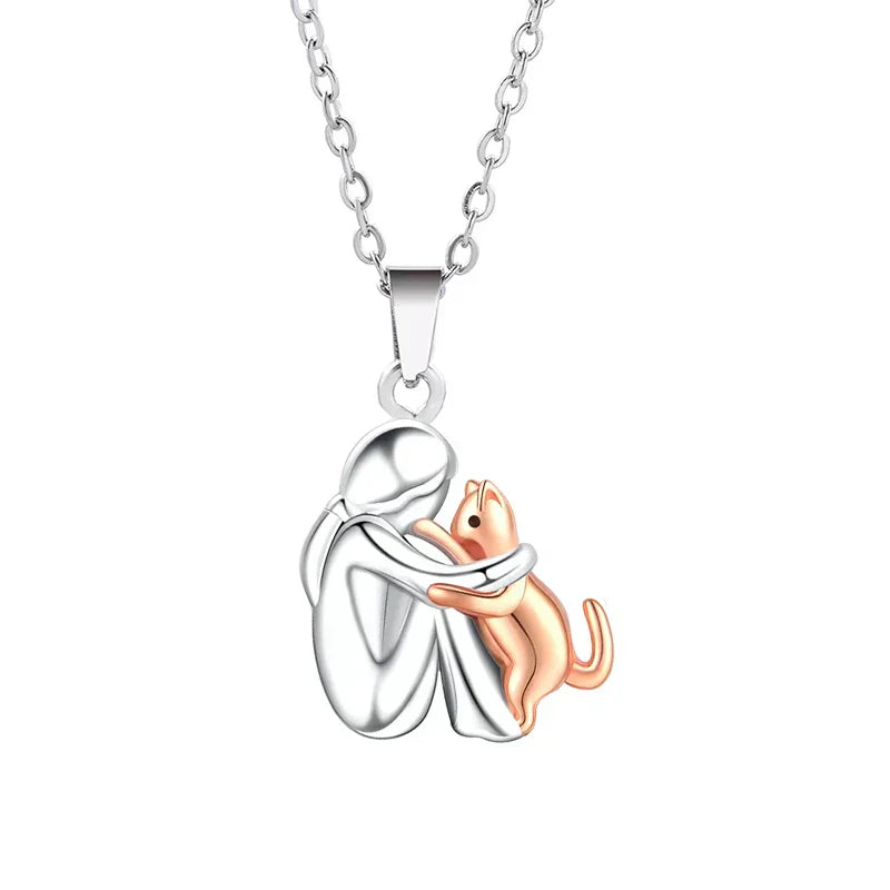 Cat Embrace Necklace