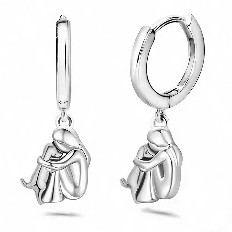 Dog Embrace Earrings