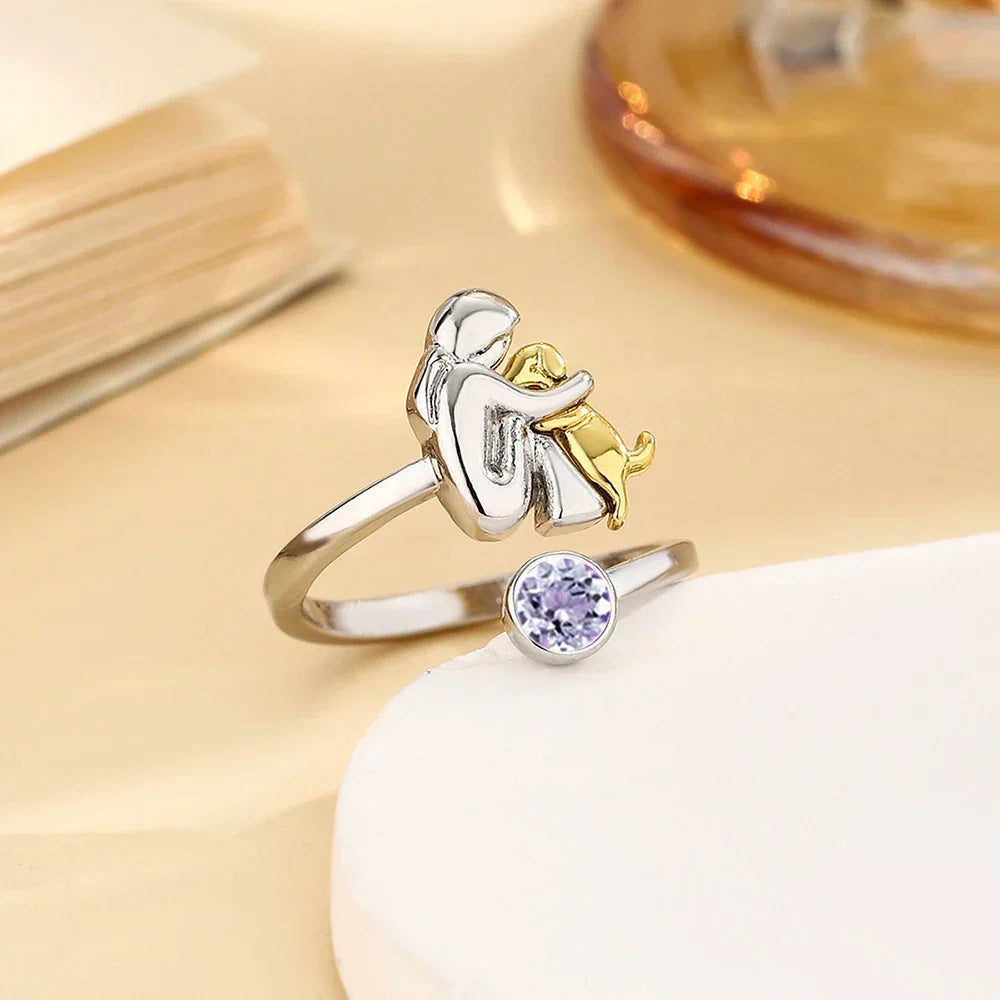 Dog Embrace Ring