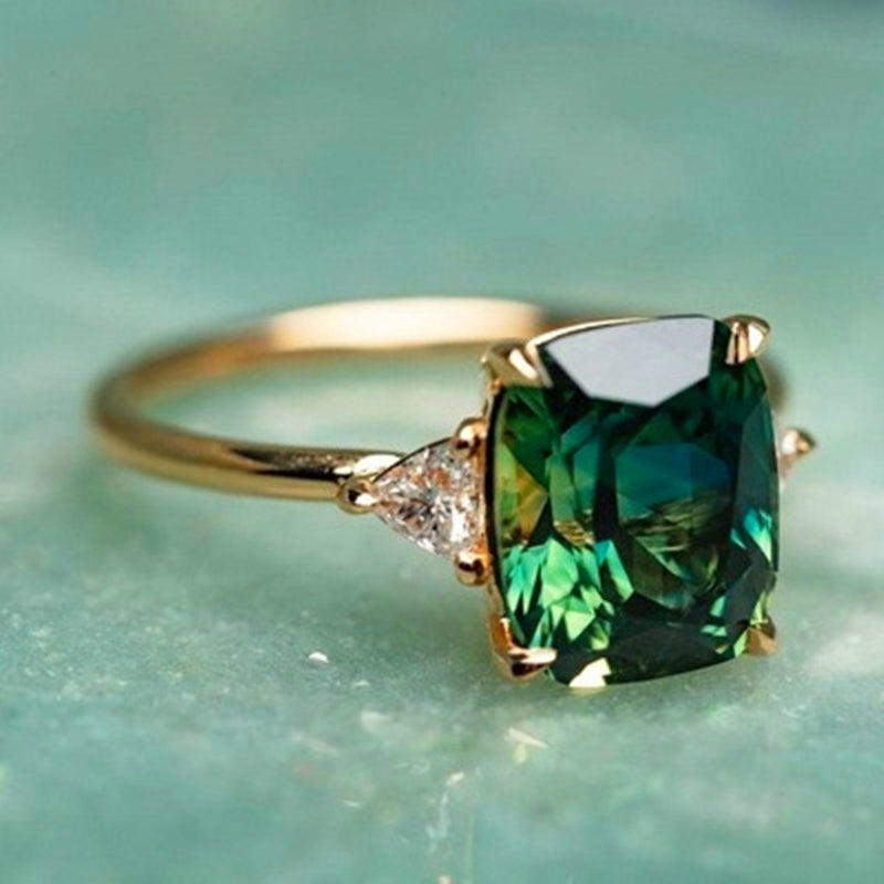 Luck - Green Zirconia Ring
