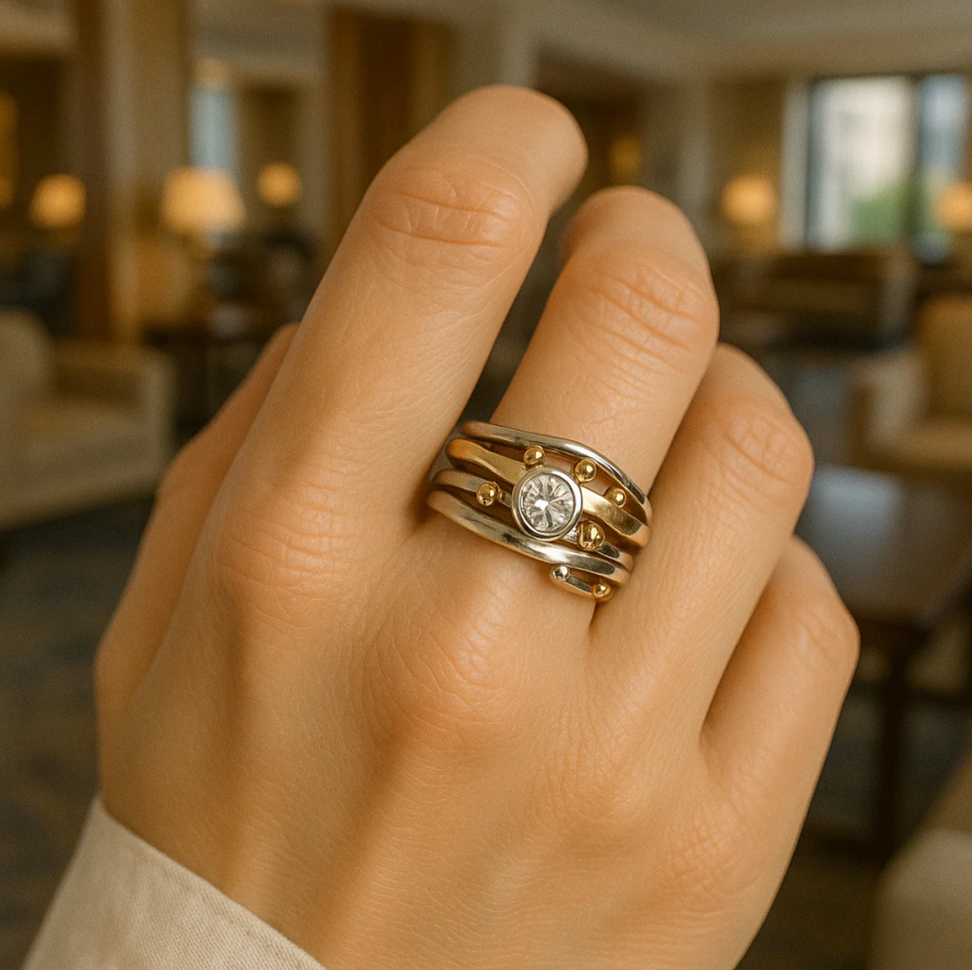 Royal - Vintage Inlaid Zirconia Ring