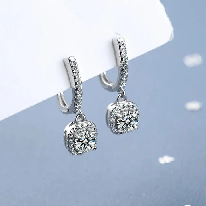 Classic White Stone Earrings