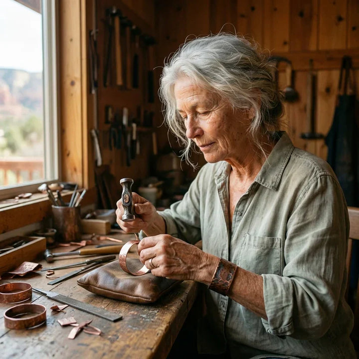 Vera's Copper Tensor Ring
