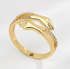 Adjustable Hug Ring with Zirconia