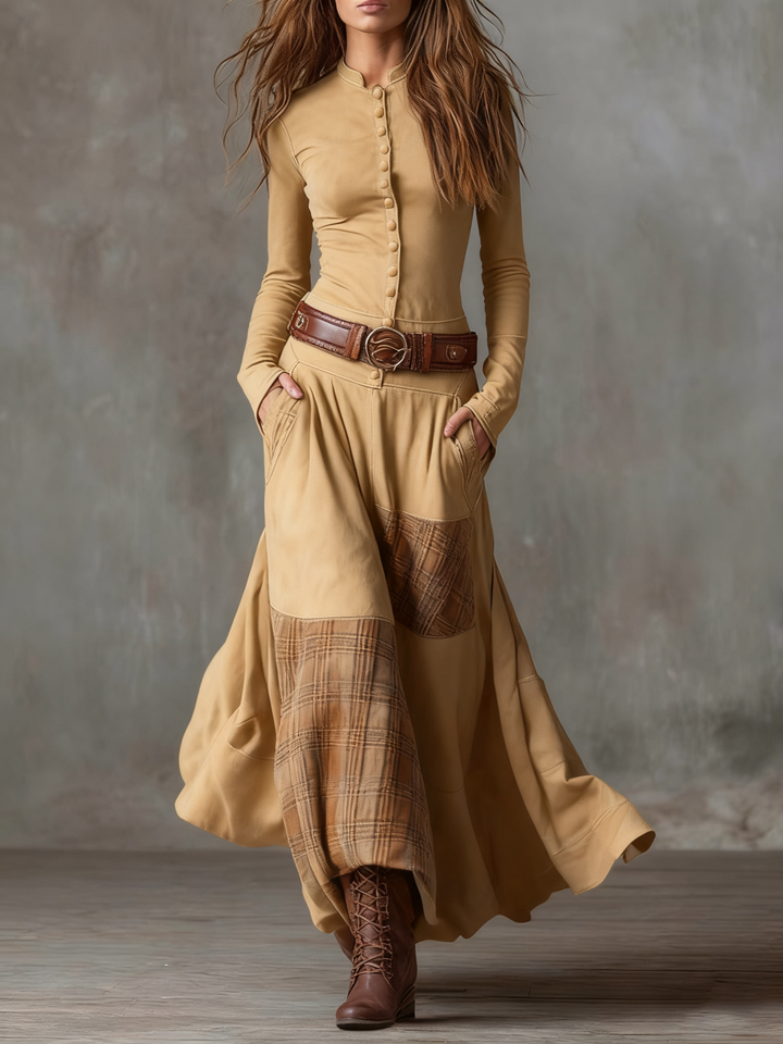 Fiona | Elegant Vintage Maxi Dress
