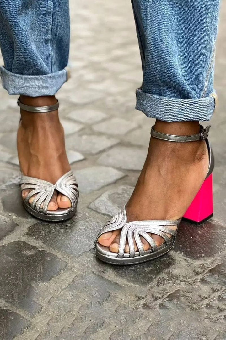 Nova Neon Block Heels