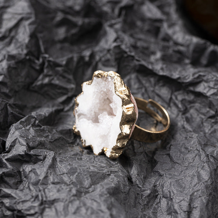 Antique Inlaid Glass Ring