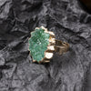 Antique Inlaid Glass Ring