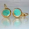 Elegant Earrings with Turquoise Stone