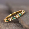 Alex - Green Inlaid Zirconia Ring