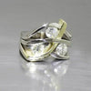 Vintage Zirconia Golden & Silver Ring
