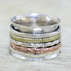 Vintage Golden & Silver Rose Ring