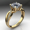 Vintage Zirconia Braided Ring