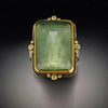 Vintage Green Glass Ring