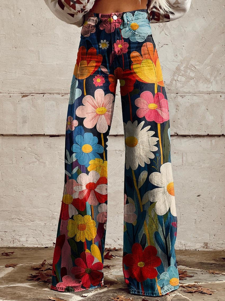 Léna - Joyful Floral Pants