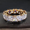 Vintage Triangular Stone Eternity Ring