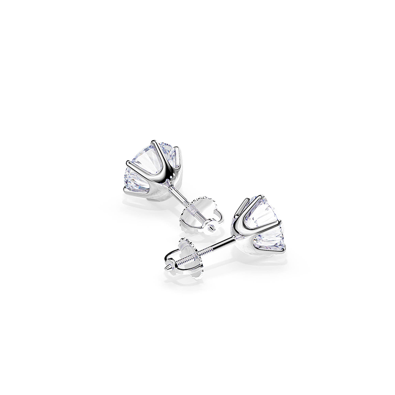 Elegant White Tera Earrings