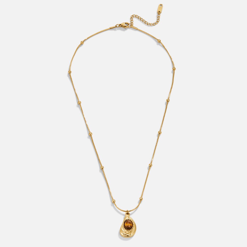 Elegant Necklace with Tiger’s Eye Stone
