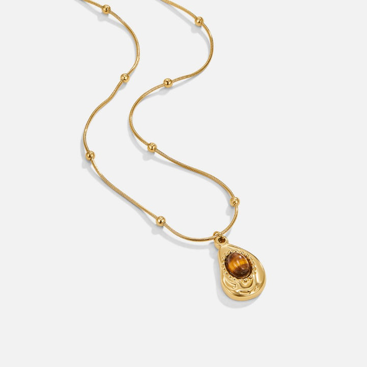 Elegant Necklace with Tiger’s Eye Stone