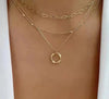 Classic Layered Necklace with Pendant Design