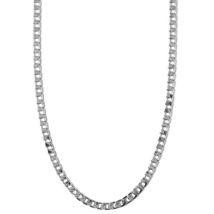 Curb Chain Necklace with Flat Links